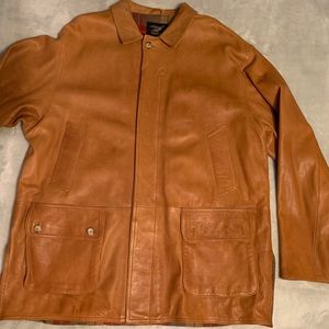 Willis & Grieger leather coat